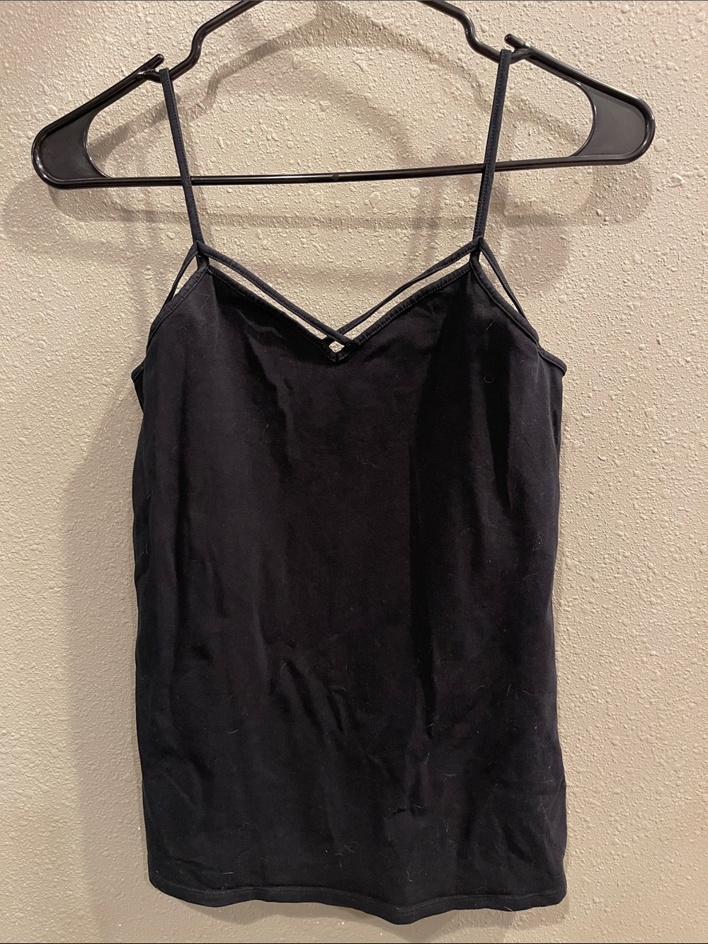 Express Black Double-Strap V-Neck Camisole